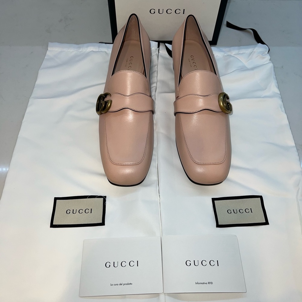 Malaga Kid Womens GG Marmont Loafers 39+ Perfect Pink
